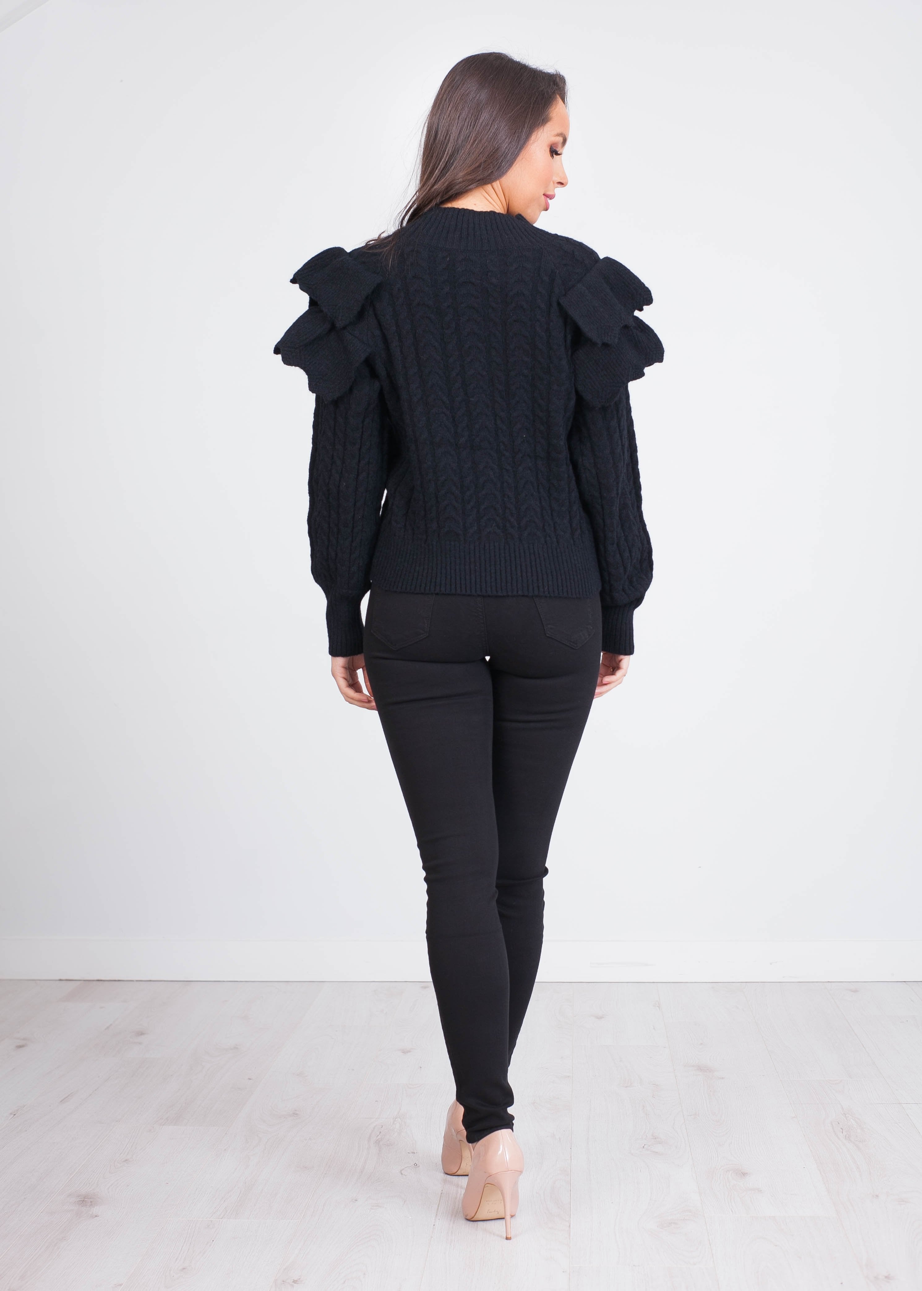 Alice Black Frill Jumper