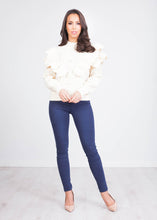Load image into Gallery viewer, Alice Beige Frill Jumper - The Walk in Wardrobe