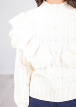 Load image into Gallery viewer, Alice Beige Frill Jumper - The Walk in Wardrobe