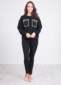 Alice Black Sweatshirt - The Walk in Wardrobe