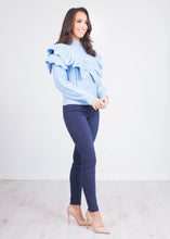 Load image into Gallery viewer, Alice Blue Frill Jumper - The Walk in Wardrobe