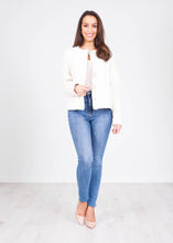Load image into Gallery viewer, Alice Cream Tweed Jacket - The Walk in Wardrobe