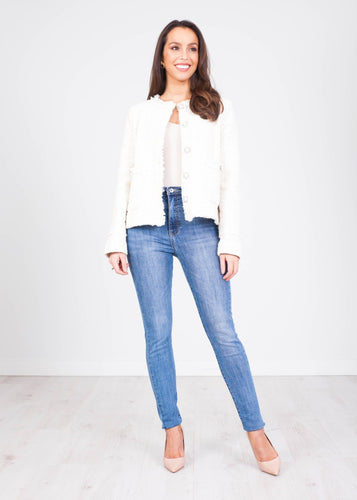 Alice Cream Tweed Jacket - The Walk in Wardrobe