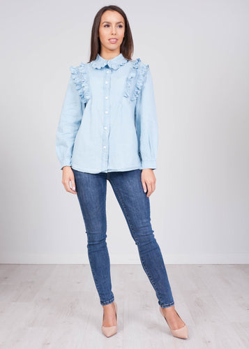 Alice Frill Denim Shirt - The Walk in Wardrobe