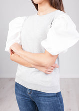Load image into Gallery viewer, Alice Grey Puff Sleeve Jumper - The Walk in Wardrobe