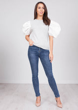 Load image into Gallery viewer, Alice Grey Puff Sleeve Jumper - The Walk in Wardrobe