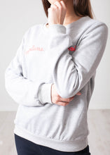 Load image into Gallery viewer, Alice Grey Slogan Sweatshirt - The Walk in Wardrobe