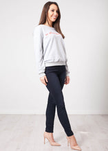 Load image into Gallery viewer, Alice Grey Slogan Sweatshirt - The Walk in Wardrobe