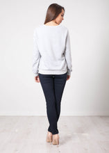 Load image into Gallery viewer, Alice Grey Slogan Sweatshirt - The Walk in Wardrobe