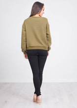 Load image into Gallery viewer, Alice Khaki Sweatshirt - The Walk in Wardrobe
