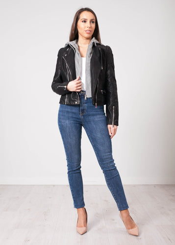 Alice Leather Jacket With Insert - The Walk in Wardrobe