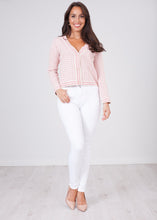 Load image into Gallery viewer, Alice Pink &amp; Cream Cardigan - The Walk in Wardrobe