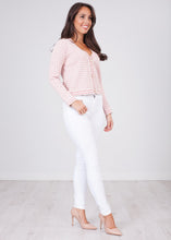 Load image into Gallery viewer, Alice Pink &amp; Cream Cardigan - The Walk in Wardrobe