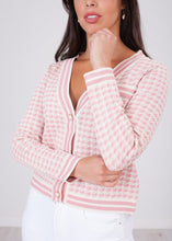 Load image into Gallery viewer, Alice Pink &amp; Cream Cardigan - The Walk in Wardrobe