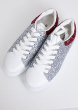 Load image into Gallery viewer, Alice Silver Trainers - The Walk in Wardrobe