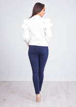 Load image into Gallery viewer, Alice White Frill Jumper - The Walk in Wardrobe