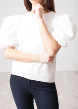 Load image into Gallery viewer, Alice White Puff Sleeve Jumper - The Walk in Wardrobe