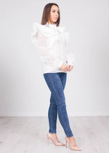 Load image into Gallery viewer, Alice White Sheer Blouse - The Walk in Wardrobe
