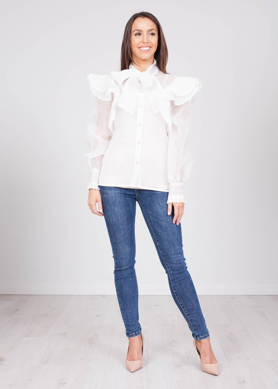 Alice White Sheer Blouse - The Walk in Wardrobe