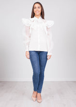 Load image into Gallery viewer, Alice White Sheer Blouse - The Walk in Wardrobe