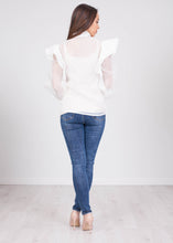Load image into Gallery viewer, Alice White Sheer Blouse - The Walk in Wardrobe