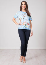 Load image into Gallery viewer, Aliyah Blue Printed Top - The Walk in Wardrobe