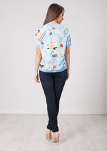 Load image into Gallery viewer, Aliyah Blue Printed Top - The Walk in Wardrobe