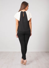 Load image into Gallery viewer, Aliyah Cream &amp; Black Blouse - The Walk in Wardrobe