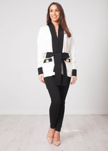 Load image into Gallery viewer, Aliyah Cream &amp; Black Cardigan - The Walk in Wardrobe
