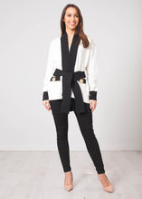 Load image into Gallery viewer, Aliyah Cream &amp; Black Cardigan - The Walk in Wardrobe