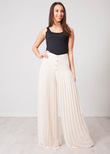 Load image into Gallery viewer, Aliyah Cream Pleated Trousers - The Walk in Wardrobe
