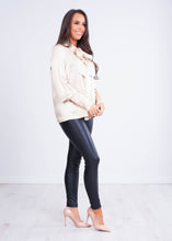 Load image into Gallery viewer, Aliyah Cream Silk Blouse - The Walk in Wardrobe