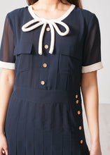 Load image into Gallery viewer, Aliyah Navy Dress - The Walk in Wardrobe