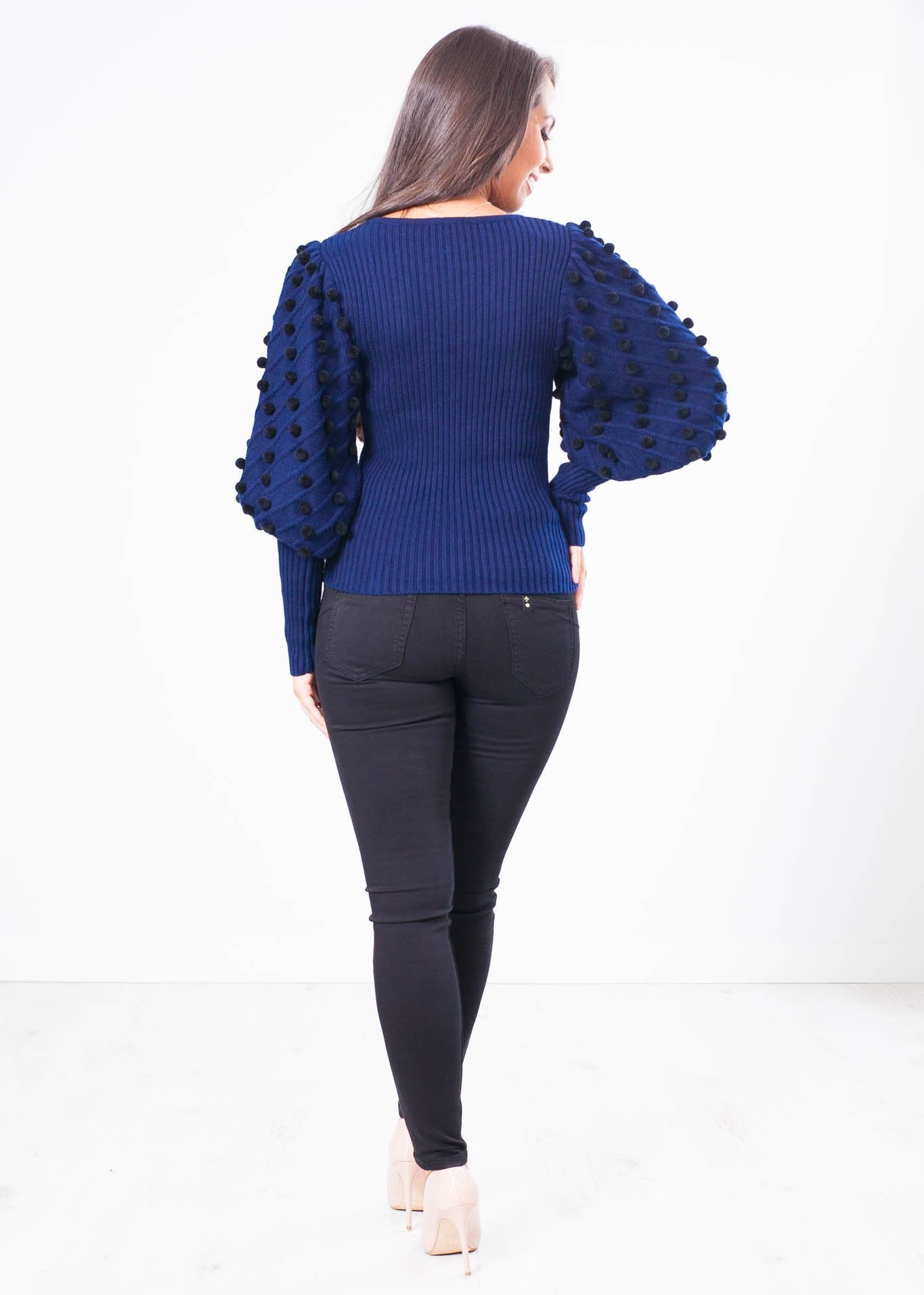 Aliyah Navy Jumper - The Walk in Wardrobe