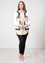 Load image into Gallery viewer, Aliyah White &amp; Black Jacket - The Walk in Wardrobe
