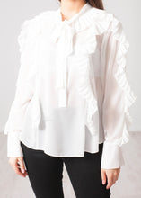 Load image into Gallery viewer, Aliyah White Blouse - The Walk in Wardrobe