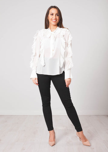 Aliyah White Blouse - The Walk in Wardrobe