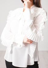 Load image into Gallery viewer, Aliyah White Blouse - The Walk in Wardrobe