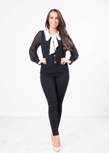 Load image into Gallery viewer, Aliyah White Collar Blouse - The Walk in Wardrobe