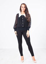 Load image into Gallery viewer, Aliyah White Collar Blouse - The Walk in Wardrobe