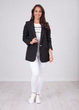 Load image into Gallery viewer, Arabella Black Boyfriend Blazer - The Walk in Wardrobe