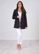 Load image into Gallery viewer, Arabella Black Boyfriend Blazer - The Walk in Wardrobe