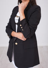 Load image into Gallery viewer, Arabella Black Boyfriend Blazer - The Walk in Wardrobe