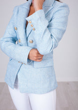 Load image into Gallery viewer, Arabella Blue Shimmer Blazer - The Walk in Wardrobe