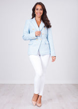 Load image into Gallery viewer, Arabella Blue Shimmer Blazer - The Walk in Wardrobe