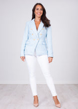 Load image into Gallery viewer, Arabella Blue Shimmer Blazer - The Walk in Wardrobe