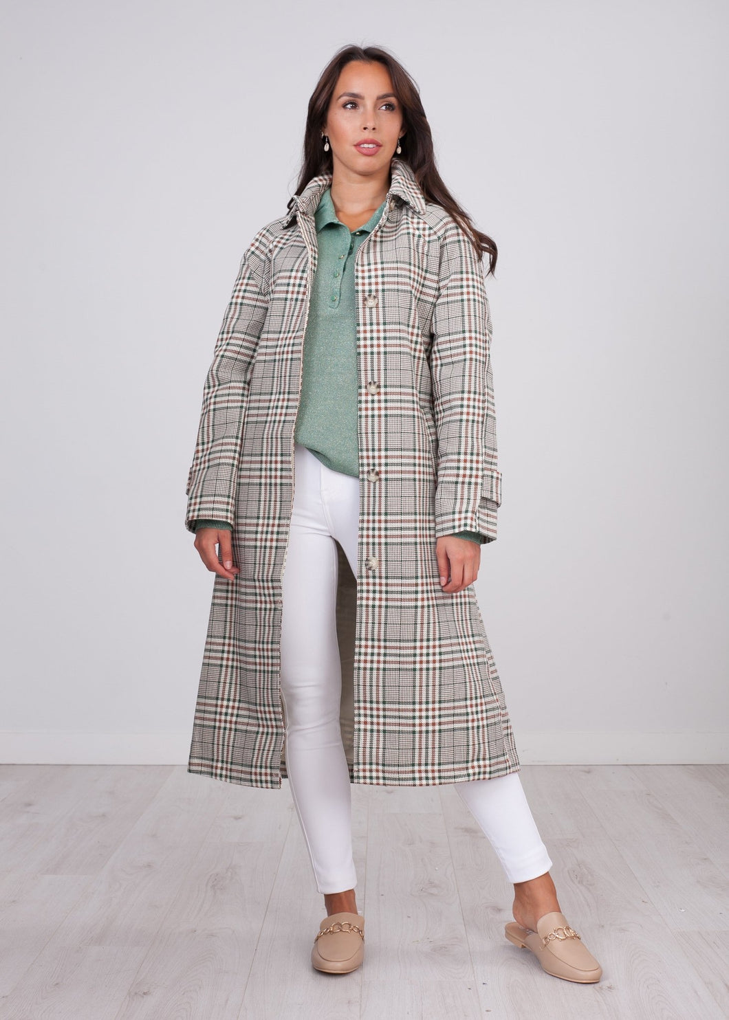 Arabella Check Trench - The Walk in Wardrobe