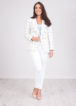 Load image into Gallery viewer, Arabella Cream Mix Blazer - The Walk in Wardrobe