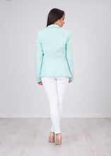 Load image into Gallery viewer, Arabella Mint Tweed Blazer - The Walk in Wardrobe