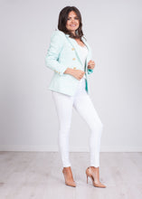 Load image into Gallery viewer, Arabella Mint &amp; White Blazer - The Walk in Wardrobe